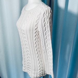 Lauren by Ralph Lauren Cotton Cable Sweater